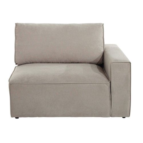 Accoudoir Droit Pour Canapé Modulable Beige