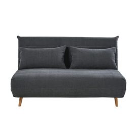 Canapé Clic-Clac 2 Places Gris Anthracite