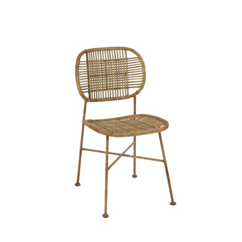 Chaise En Rotin Et Métal