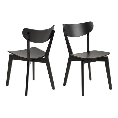 Lot De 2 Chaise Scandinave En Bois