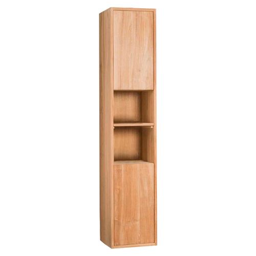 Colonne Salle De Bain Suspendu Réversible En Teck H150cm