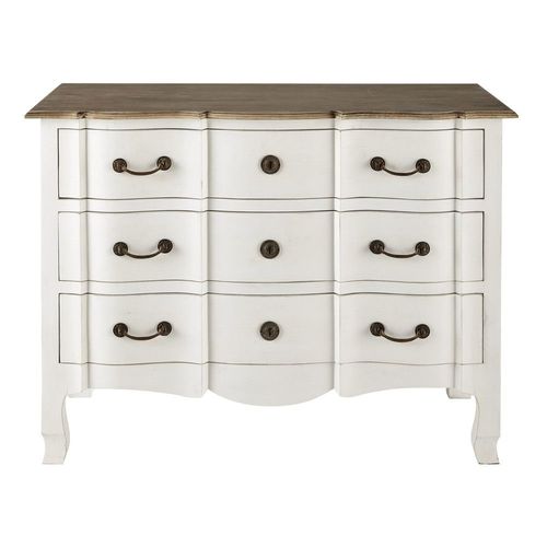 Commode En Acacia Et Manguier Blanche