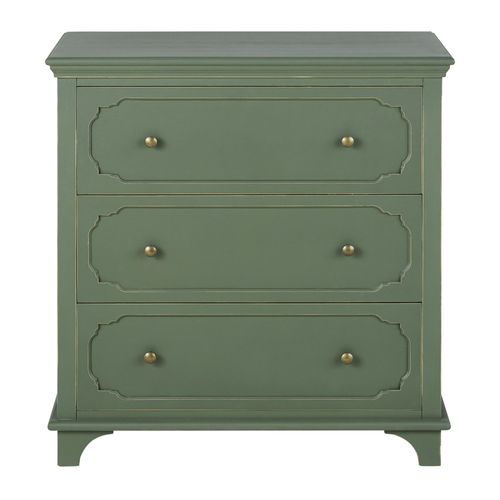 Commode 3 Tiroirs Vert Kaki