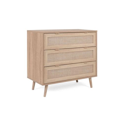 Commode 3 Tiroirs Bois Clair