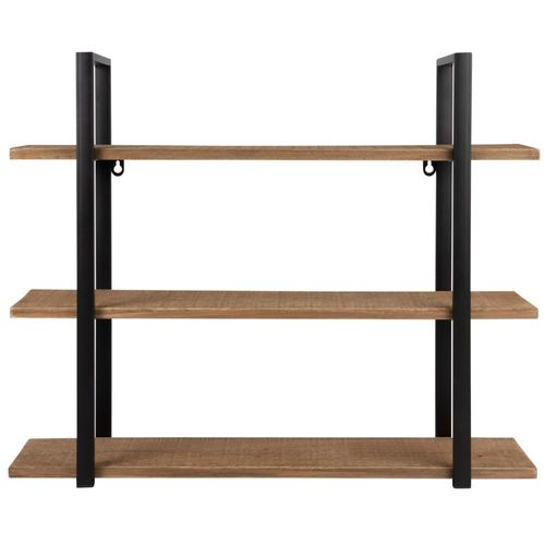 Etagère En Métal Et Sapin