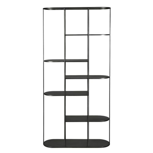 Etagère Métal Noir Design 5 Plateaux H180cm