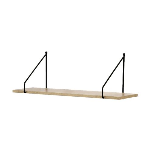 Étagère Murale 60 Cm Style Industriel - Marron