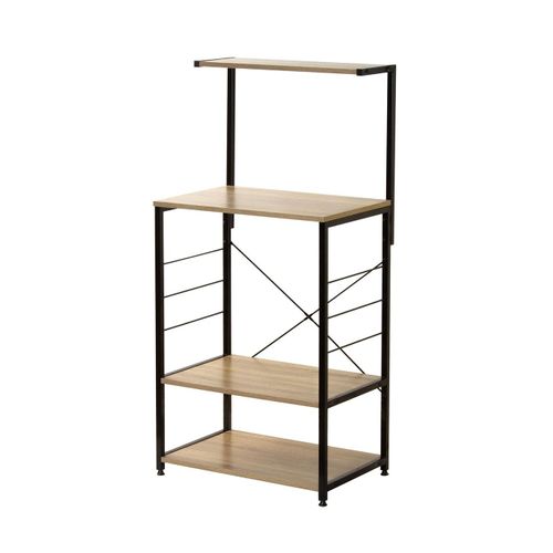 Etagère De Rangement Cuisine 4 Niveaux - Noir