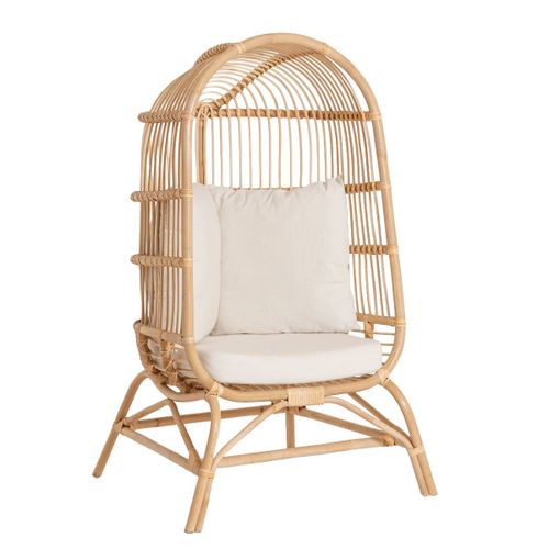 Fauteuil En Rotin Marron 88 Cm