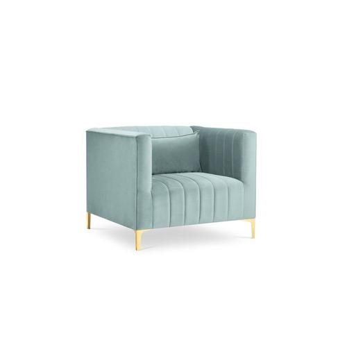 Fauteuil En Velours Menthe