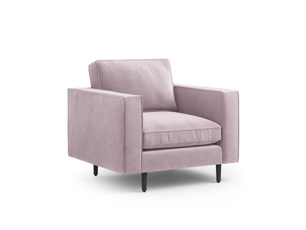 Fauteuil 1 Place En Velours Lavande