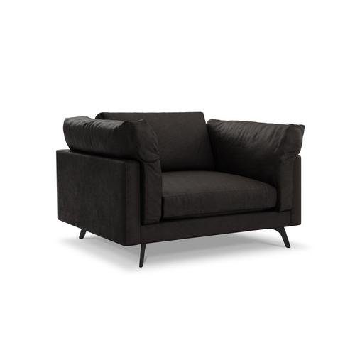 Fauteuil 1 Place Xl En Cuir Noir