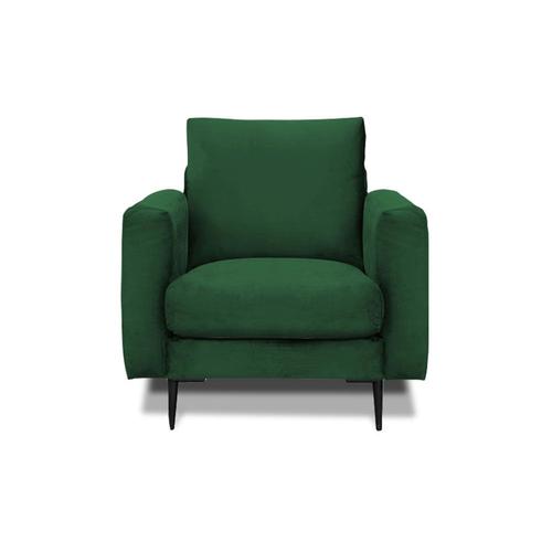 Fauteuil 1 Place Velours Vert