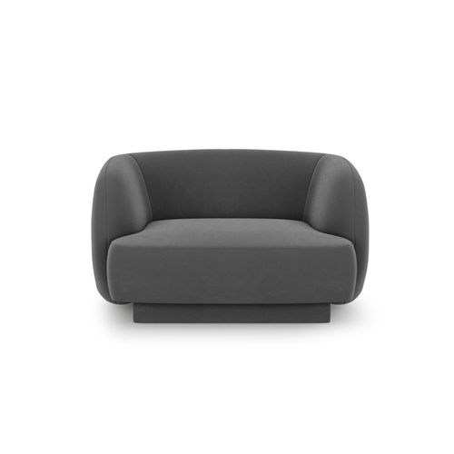Fauteuils En Tissu Velours Gris