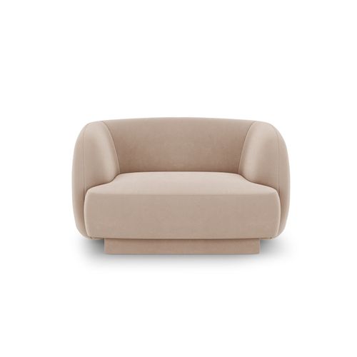 Fauteuils En Tissu Velours Cappuccino