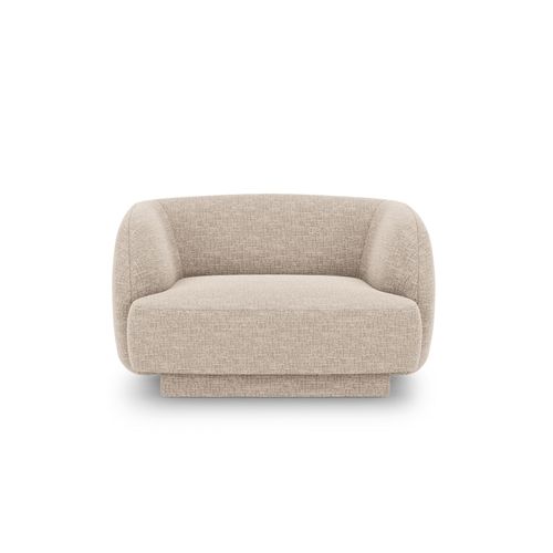 Fauteuils En Tissu Chenille Beige