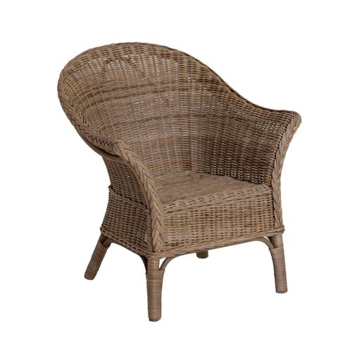 Fauteuil En Rotin Marron 52 Cm