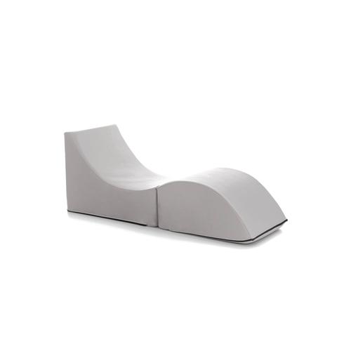 Fauteuil Lounge En Éco-Cuir Blanc