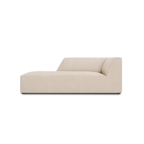 Méridienne Gauche 1 Place En Tissu Structurel Beige