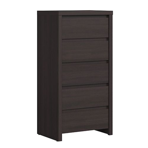 Chiffonnier 5 Tiroirs Panneaux Agglomérés Naturel Foncé