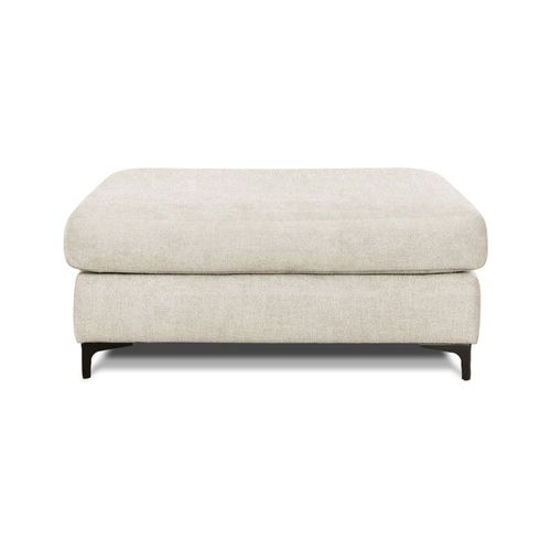 Pouf Salon Tissu Beige