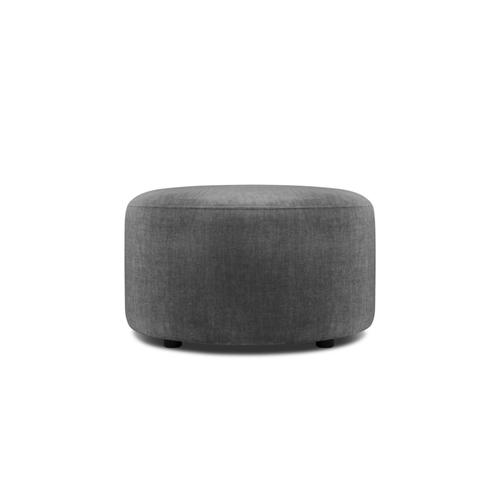 Pouf En Velours Gris Foncé