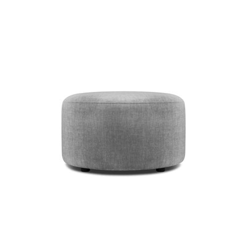 Pouf En Velours Gris Clair