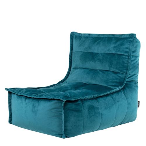 Pouf Velours Bleu Canard