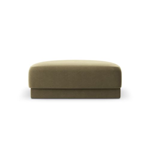 Pouf 1 Place En Tissu Velours Vert