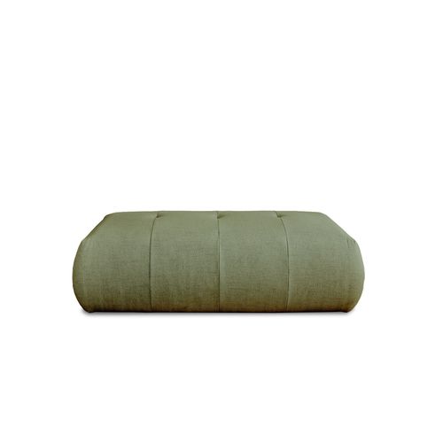Pouf En Tissu Vert Sauge