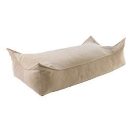 Meowbaby® Pouf En Velours Côtelé Rectangulaire, 60x120x35 Cm, Sable