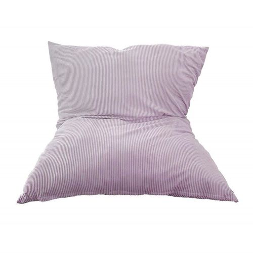 Pouf Velours Côtelé Rose 180 X 140 Cm