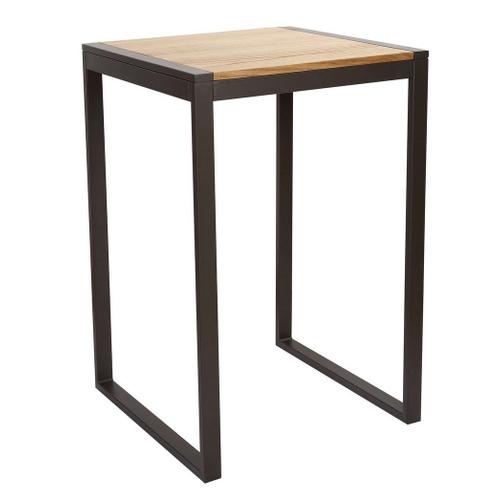 Mange Debout Carré 70 Cm Acier/Bois Massif Clair