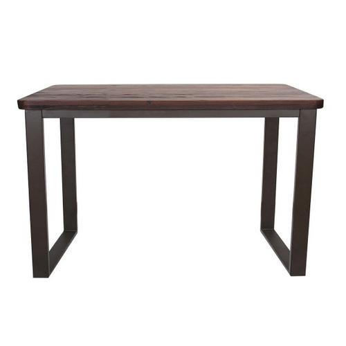 Table Repas 120 Cm Bois Massif Foncé