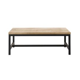 Table Basse Industrielle En Bois De Sapin Massif Et Métal