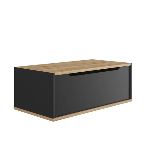 Table Basse Effet Bois Et Noir