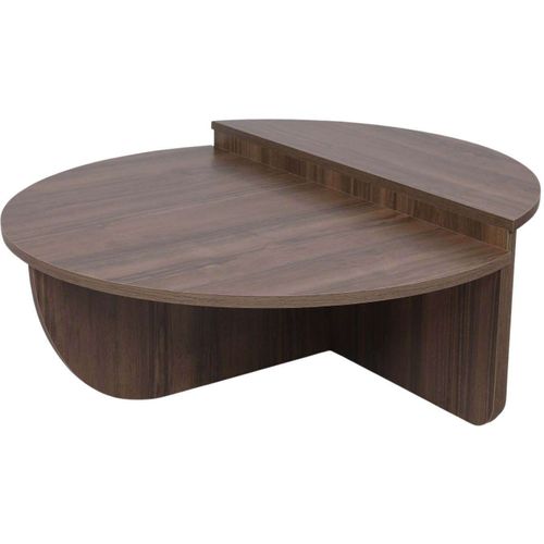 Table Basse En Aggloméré Podium Noyer