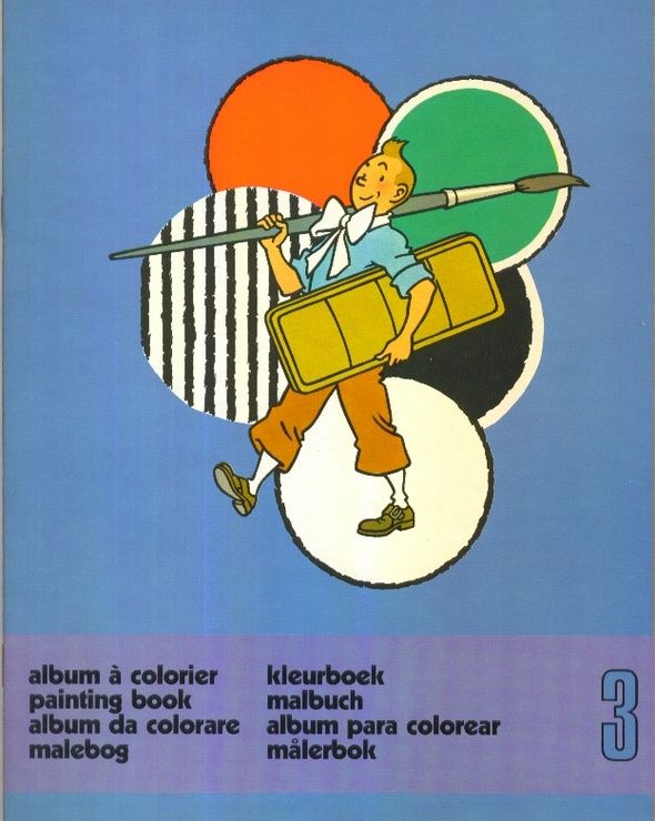 Tintin album colorier d'occasion  