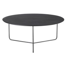 Table Basse Ronde En Métal Gris Anthracite