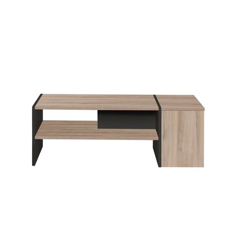 Table Basse Effet Bois Et Noir