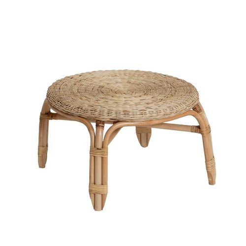 Table Basse En Rotin Marron 63 Cm