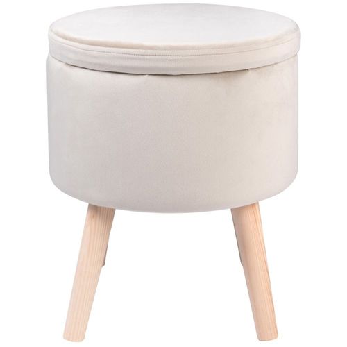 Tabouret Coffre Gris