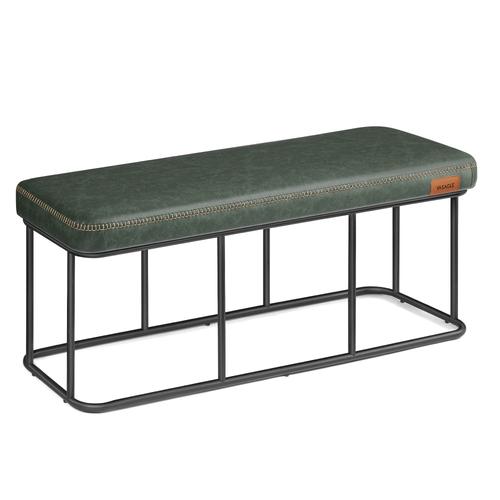 Banc Pour Entrée Acier Mousse Haute Résilience 25d Vert Forêt