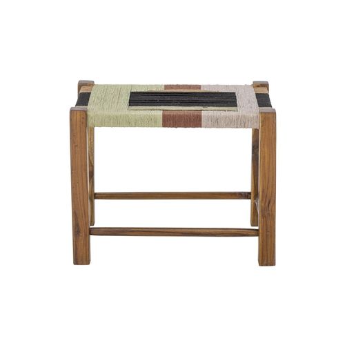 Tabouret En Toile De Jute Marron