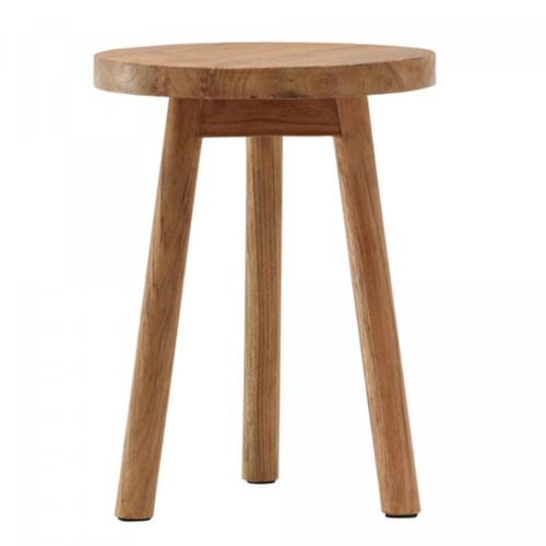 Tabouret Rond Moderne En Bois