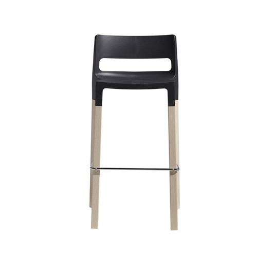 Tabouret Design En Bois Gris