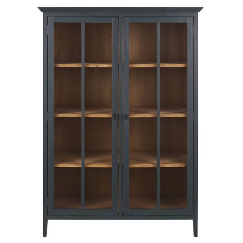 Vitrine 2 Portes Gris Anthracite