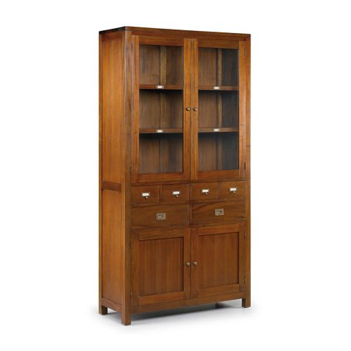 Vitrine En Bois D'acajou Marron 105x200