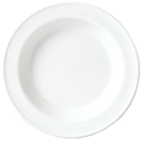 Lot De 24 Assiettes À Soupe En Porcelaine Blanche D 21 Cm