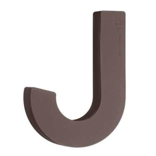 Patère design souple en silicone marron